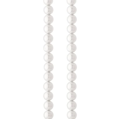 White Pearl Round Beads, 8mm by Bead Landing™