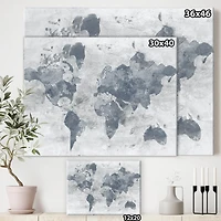 Designart - Golden Grey World Neutral