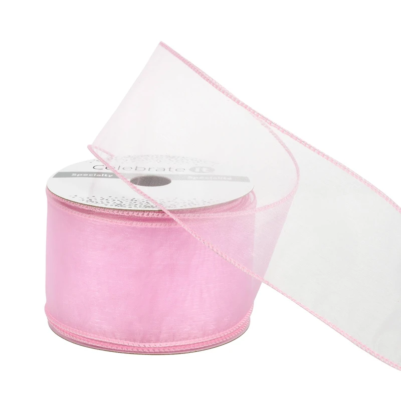 2.5" x 10yd. Sheer Wired Ribbon By Celebrate It®