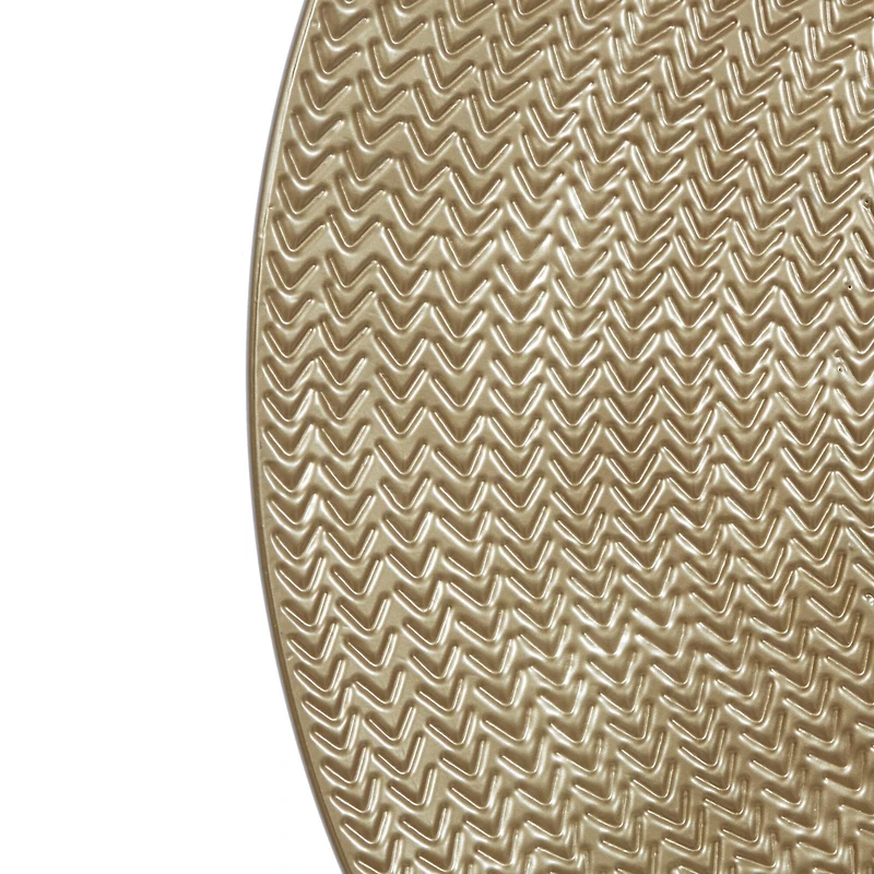 36" Gold Metal Contemporary Wall Mirror