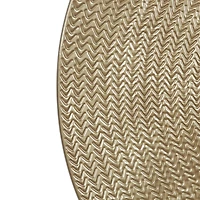 36" Gold Metal Contemporary Wall Mirror