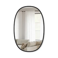 Umbra 36" Black Hub Oval Wall Mirror