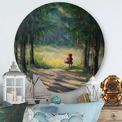 Designart - Little Red Riding Hood In The Woods