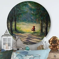 Designart - Little Red Riding Hood In The Woods