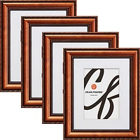 4 Pack Craig Frames Victoria Copper Picture Frame with Mat