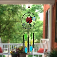 27.5" Ladybug Dreamcatcher Outdoor Garden Windchime