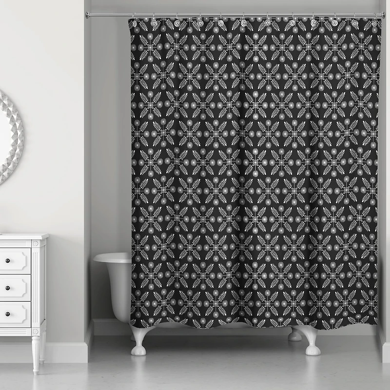 Starry Leaves Shower Curtain
