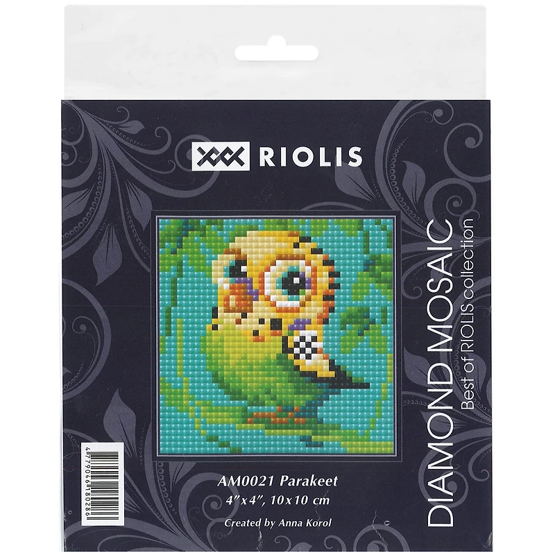 RIOLIS Parakeet Diamond Mosaic Kit