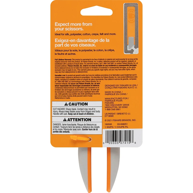 Fiskars® Micro-Tip® Easy Action™ Scissors, No. 5