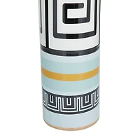 Teal Stoneware Modern Vase