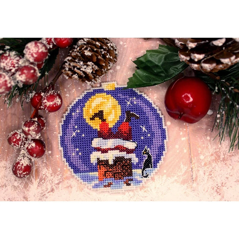 Mp Studia Santa Plastic Canvas Counted Cross Stitch Kit