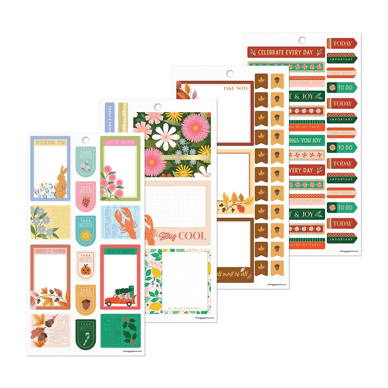 The Classic Happy Planner® Whimsical Seasons Stickers