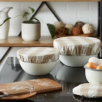 DII® Assorted Stone Buffalo Check Woven Dish Cover Set