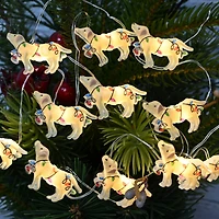 18ct. Warm White LED Tangled Dog String Lights on Silver Wire by Ashland®