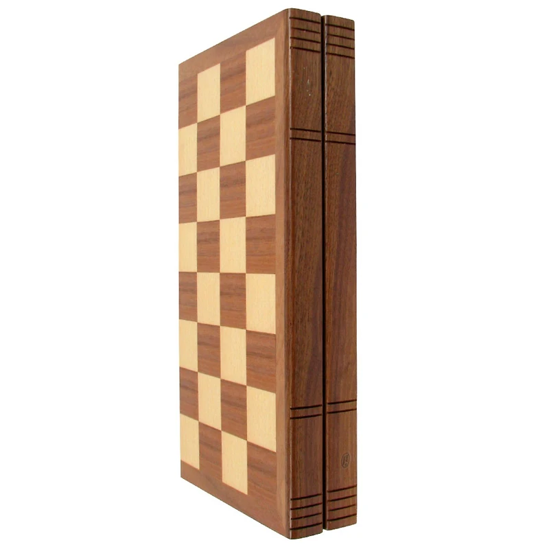 Toy Time Walnut Book Style Chess Board Set