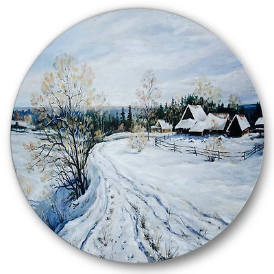 Designart - Country Road In Winter Times II