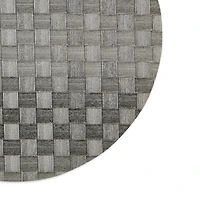 DII® Reversible Round Basket Weave Woven Placemats