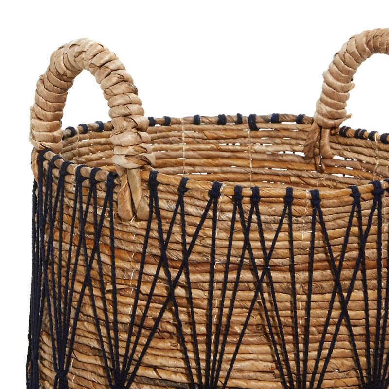 Brown Banana Leaf Storage Basket Set