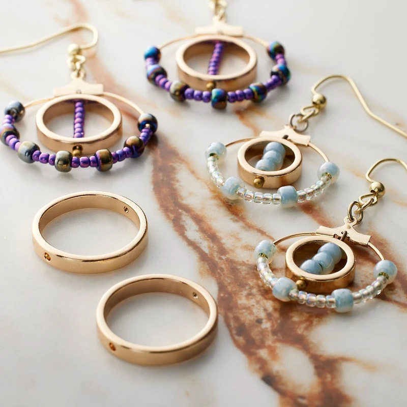 12 Packs: 6 ct. (72 total) Assorted Circle Bead Frames by Bead Landing™