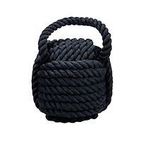 Hello Honey® 6" Black Nautical Rope Knot Decoration