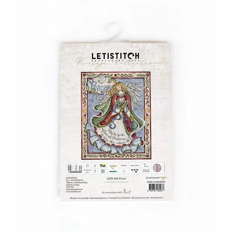 Letistitch Peace Counted Cross Stitch Kit