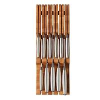 Sabatier 11-Slot Bamboo In-Drawer Knife Organizer