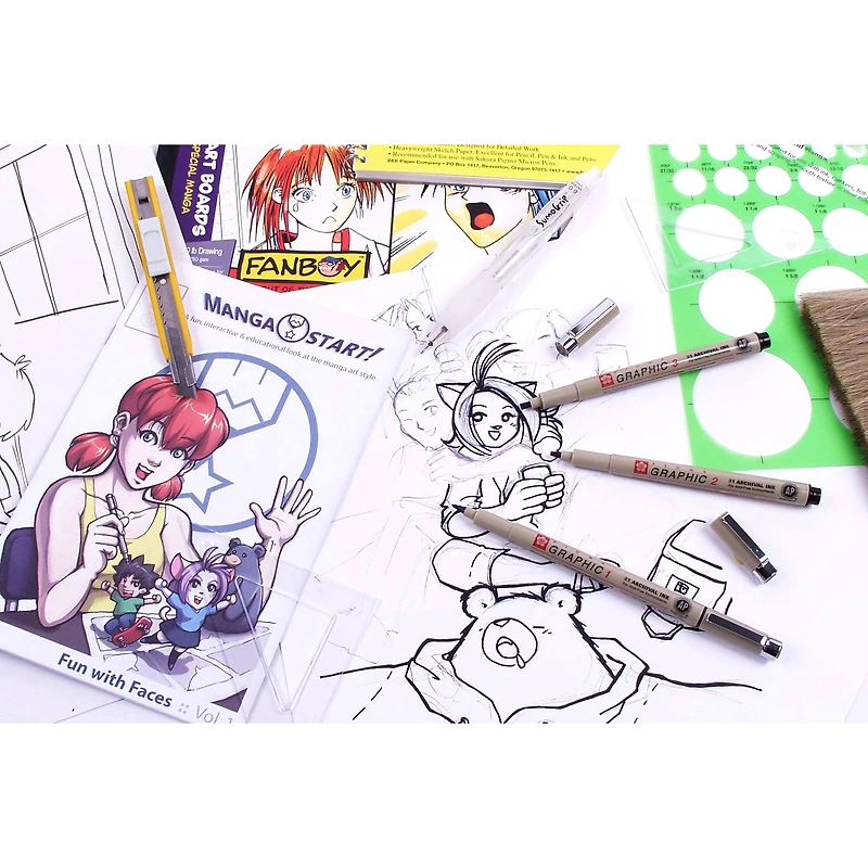 Pigma® Graphic™ Black 3 Pen Set