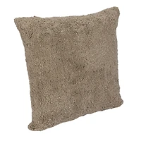 Hello Honey® 20" Sage Cotton Tufted Pillow with Chambray Back