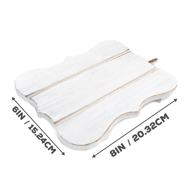 ArtSkills® Small Rustic Whitewash Wooden Plaque, 3ct.