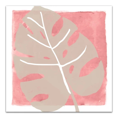 Watercolor Leaf Canvas Wall Art