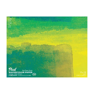 Fluid™ Hot Press Watercolor Paper Block