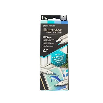 Spectrum Noir™ Illustrator Aquatic Dual-Tip Brush Markers