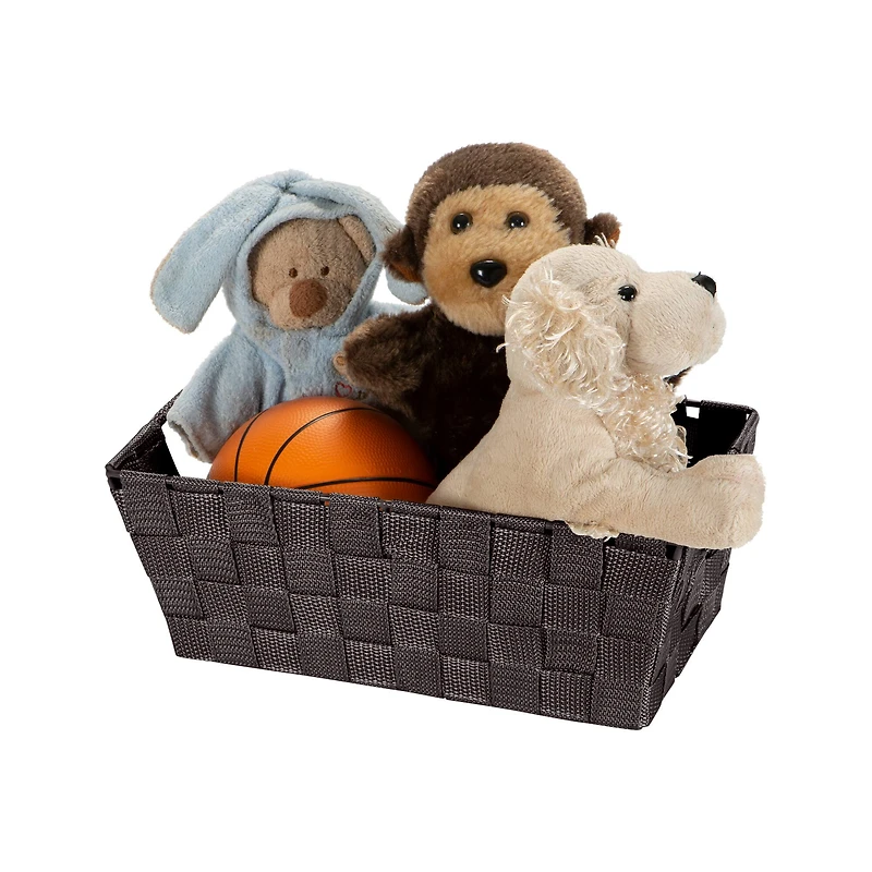 Simplify Small Woven Storage Shelf Bin