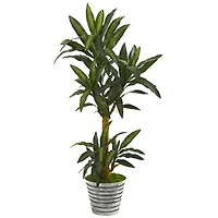 5ft. Yucca Plant in Decorative Tin Bucket