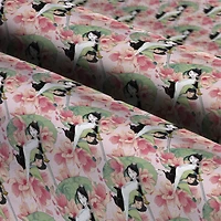 Disney® Mulan & Flowers Cotton Fabric