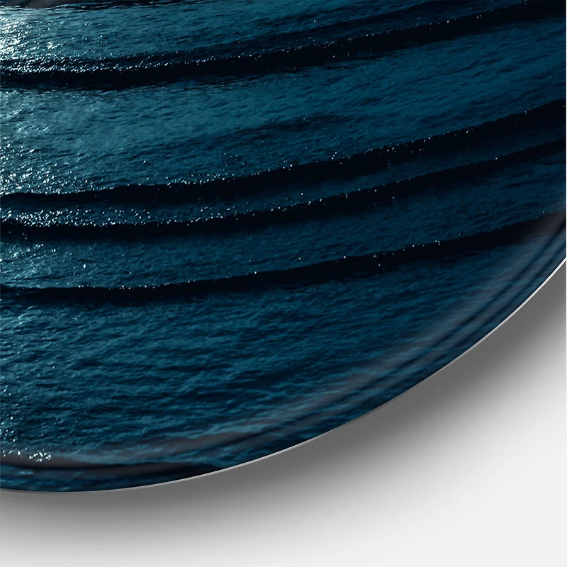 Designart - Super Moon Over The Sea I