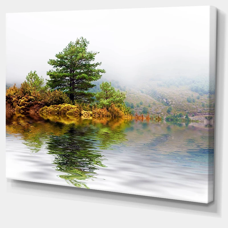 Designart - Pine Tree with Reflection