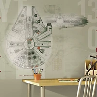 RoomMates Star Wars Millennium Falcon Prepasted Mural
