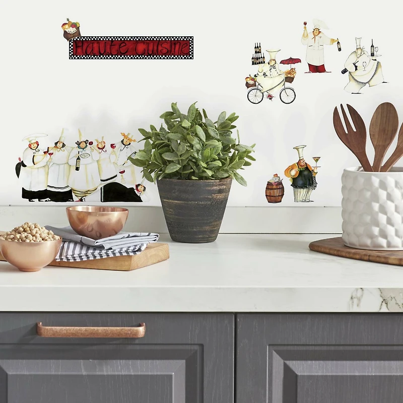 RoomMates Chefs Peel & Stick Wall Decals