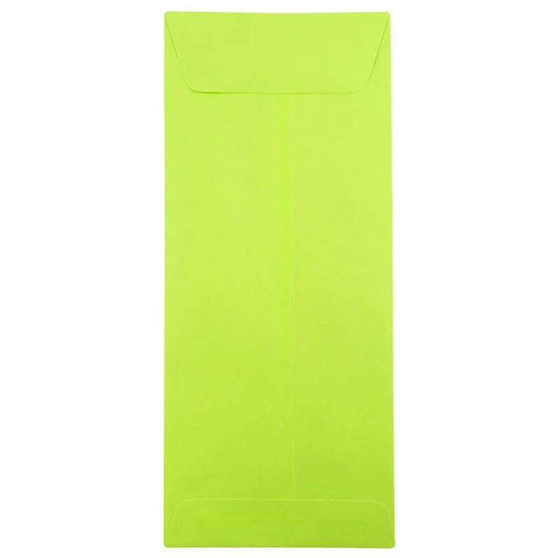 JAM Paper 5" x 11.5" Ultra Lime Green Policy Business Envelopes