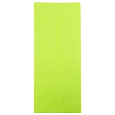 JAM Paper 5" x 11.5" Ultra Lime Green Policy Business Envelopes