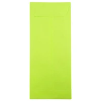 JAM Paper 5" x 11.5" Ultra Lime Green Policy Business Envelopes