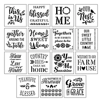 6 Pack: Home Sentiments Stencils by Craft Smart®, 12" x 12"