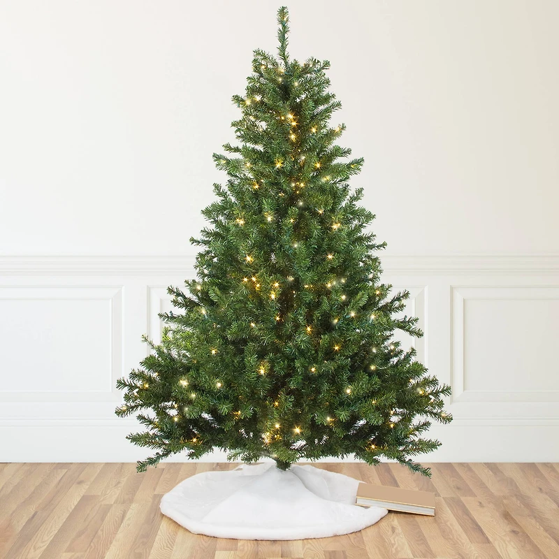 10ft. Pre-Lit Canadian Pine Artificial Christmas Tree, Clear Candlelight LED Lights