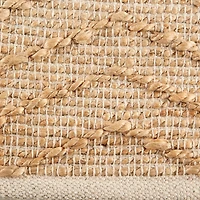 DII® Off White With Natural Jute Chevron Hand-Loomed Rug, 2ft. x 3ft"
