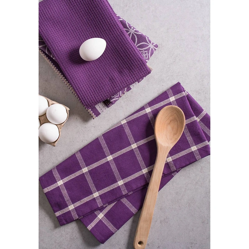 DII® Eggplant Dishtowel & Dishcloth Set