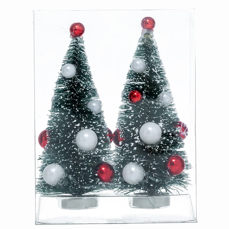 Mini Red & White Ornament Trees, 2ct. by Ashland®