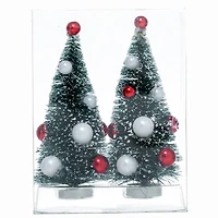 Mini Red & White Ornament Trees, 2ct. by Ashland®