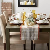 DII® 72" Plaid Thanksgiving Cozy Picnic Table Runner