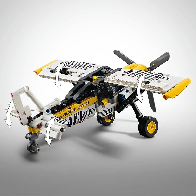 LEGO® Technic™ Bush Plane Aircraft Toy Vehicle Gift Set for Kids 42198